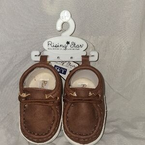 Rising Star Tan Moccasins for Kids